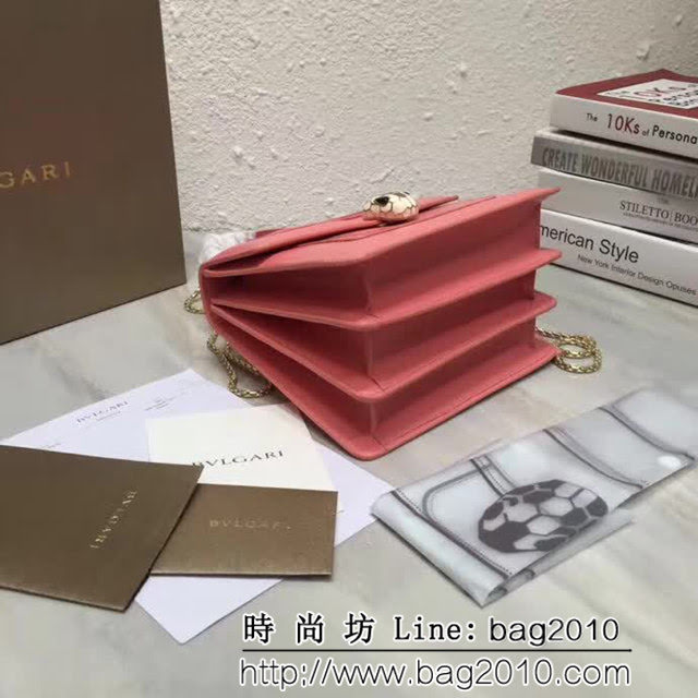 BVLGARI寶格麗 Serpenti 琺瑯三層彩色蛇頭包 可手提單肩斜挎 B38329 FYD1000